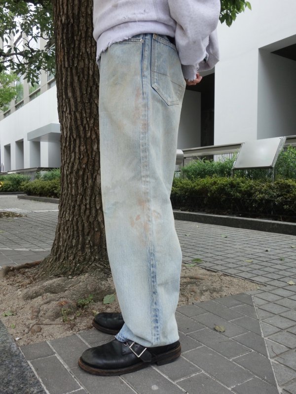 オックスフォードブルー ANCELLM SELVEDGE DENIM STRAIGHT 5P PANTS