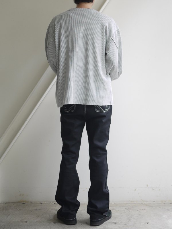 [20%OFF] BASICKS　Heart Stitch Organic Denim (BLK) - KIKUNOBU WEB STORE