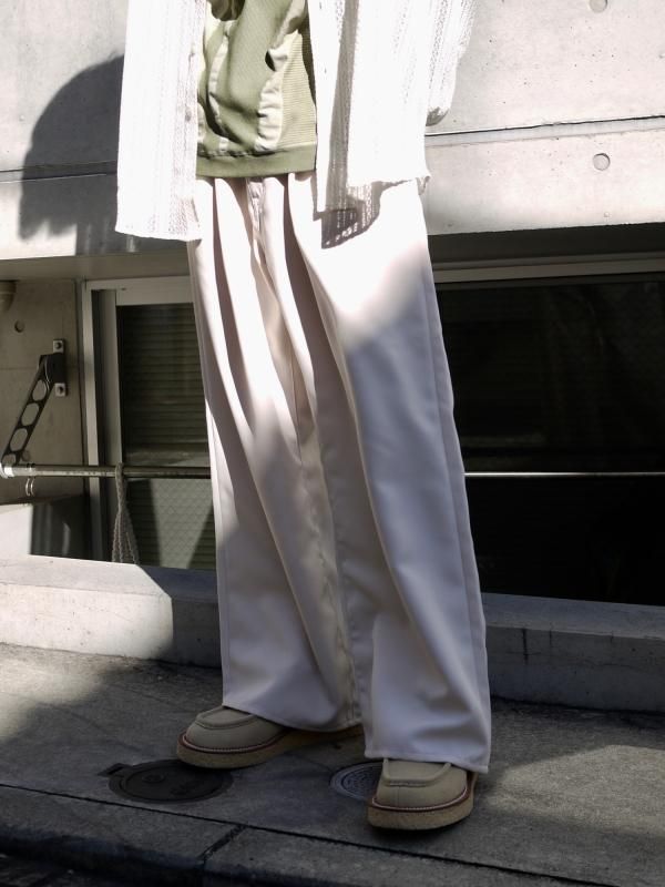 JIEDA WIDE ONE TUCK STRAIGHT PANTS