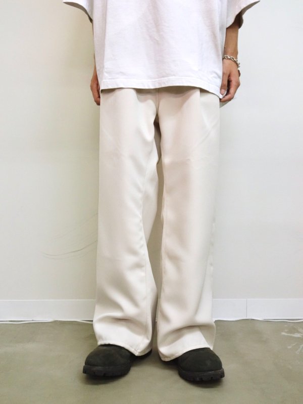 JieDa　WIDE ONE TUCK STRAIGHT PANTS (IVO) - KIKUNOBU WEB STORE