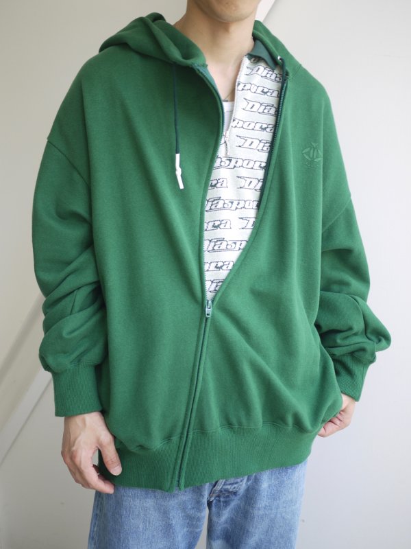 60%OFF] kudos DIAGONAL ZIP UP HOODIE (GRN) - KIKUNOBU WEB STORE