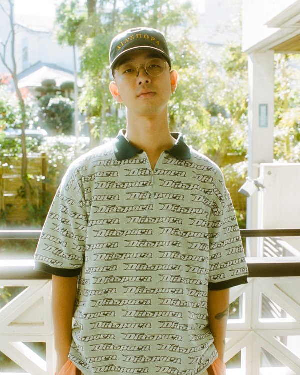 [60%OFF] Diaspora skateboards　All-Over Knit Polo (GRN) - KIKUNOBU WEB STORE