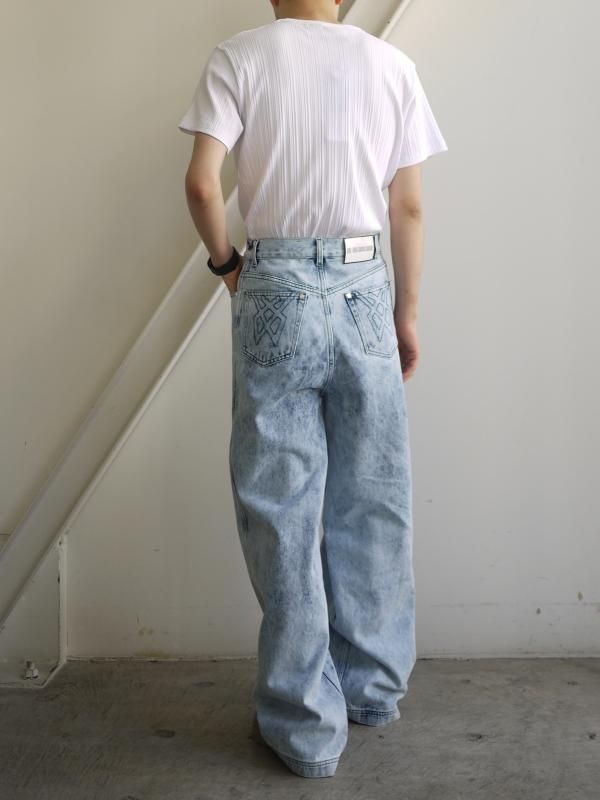 [60%OFF] Louis Gabriel Nouchi　WASHED DENIM ZIPPED PANTS - KIKUNOBU WEB STORE