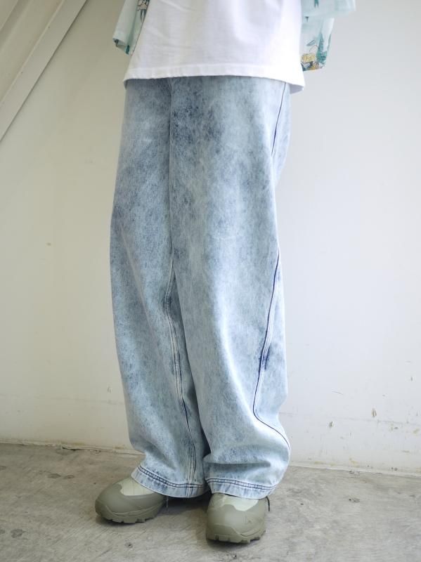 [50%OFF] Louis Gabriel Nouchi　WASHED DENIM ZIPPED PANTS - KIKUNOBU WEB STORE