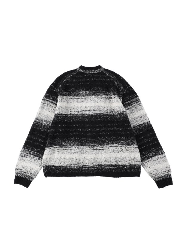 即発送可能】 【BASICKS】Shadow Stripe モヘアカーデ Shirt Knit