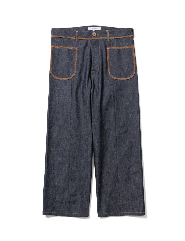 <img class='new_mark_img1' src='https://img.shop-pro.jp/img/new/icons47.gif' style='border:none;display:inline;margin:0px;padding:0px;width:auto;' />Sasquatchfabrix.　DENIM FLARE PANTS “INSIDE OUT”