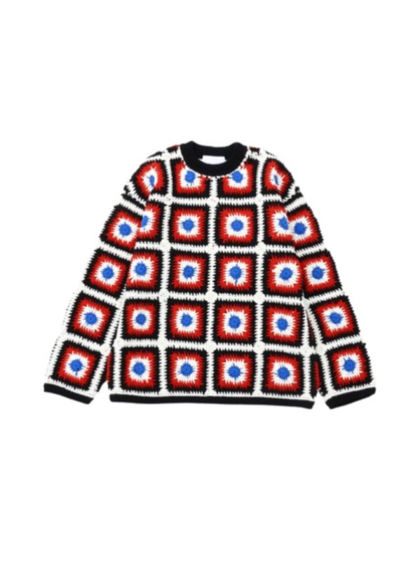 60%OFF] NEON SIGN Crochet Sweater (R/B) - KIKUNOBU WEB STORE