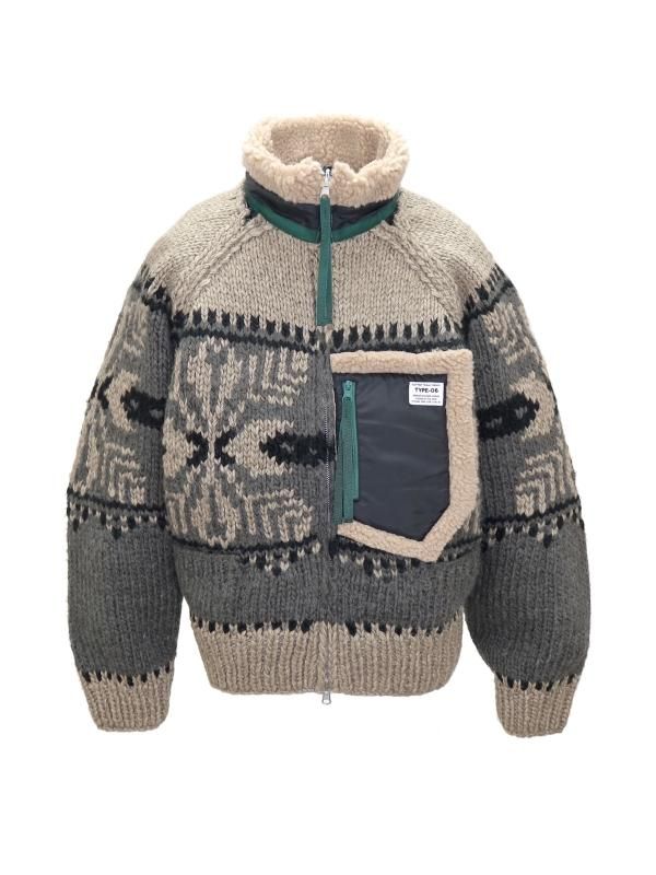 <img class='new_mark_img1' src='https://img.shop-pro.jp/img/new/icons47.gif' style='border:none;display:inline;margin:0px;padding:0px;width:auto;' />elephant TRIBAL fabricsHYBRID COWICHAN BLOUSON