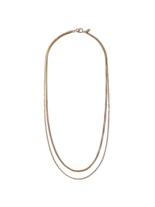 EPHEMERAL　venetian layered chain necklace (GOL)