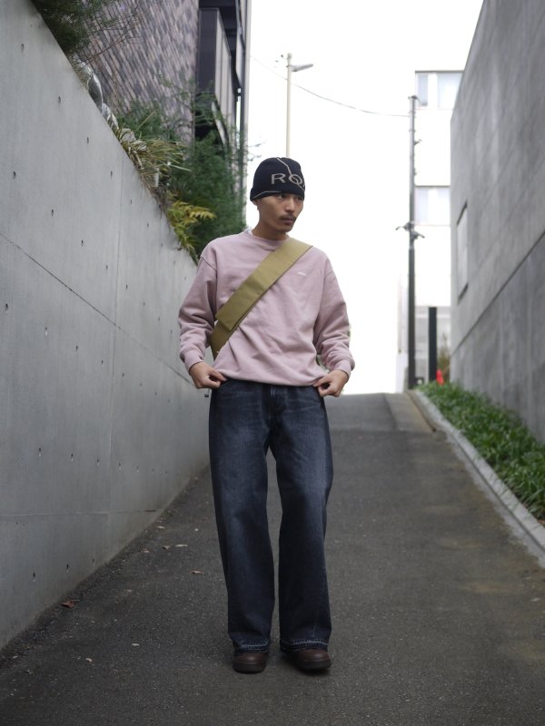 JieDa USED 3D BAGGY DENIM (BLK) - KIKUNOBU WEB STORE