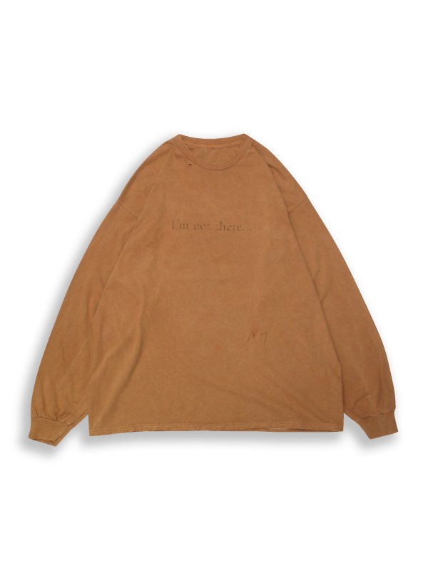 <img class='new_mark_img1' src='https://img.shop-pro.jp/img/new/icons47.gif' style='border:none;display:inline;margin:0px;padding:0px;width:auto;' />ANCELLMI'm not there DYED LS T-SHIRT (TER)