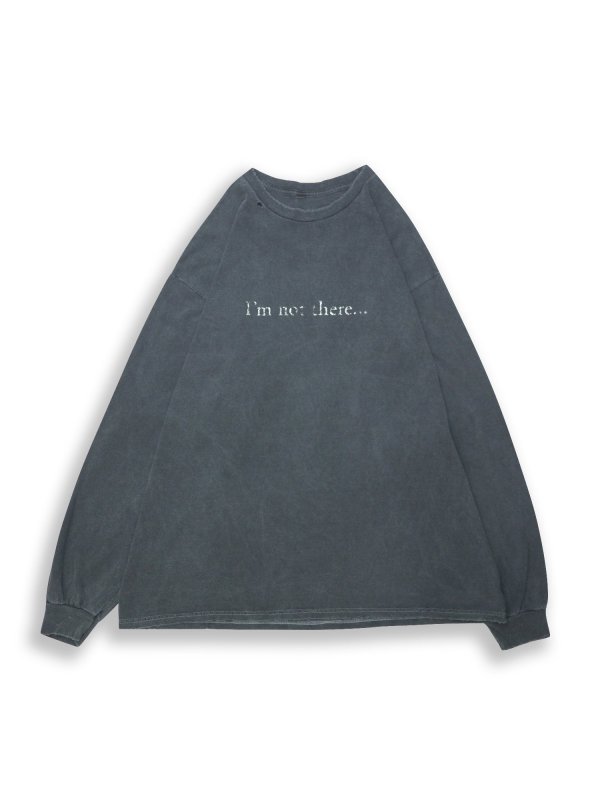 <img class='new_mark_img1' src='https://img.shop-pro.jp/img/new/icons47.gif' style='border:none;display:inline;margin:0px;padding:0px;width:auto;' />ANCELLMI'm not there DYED LS T-SHIRT (BLK)