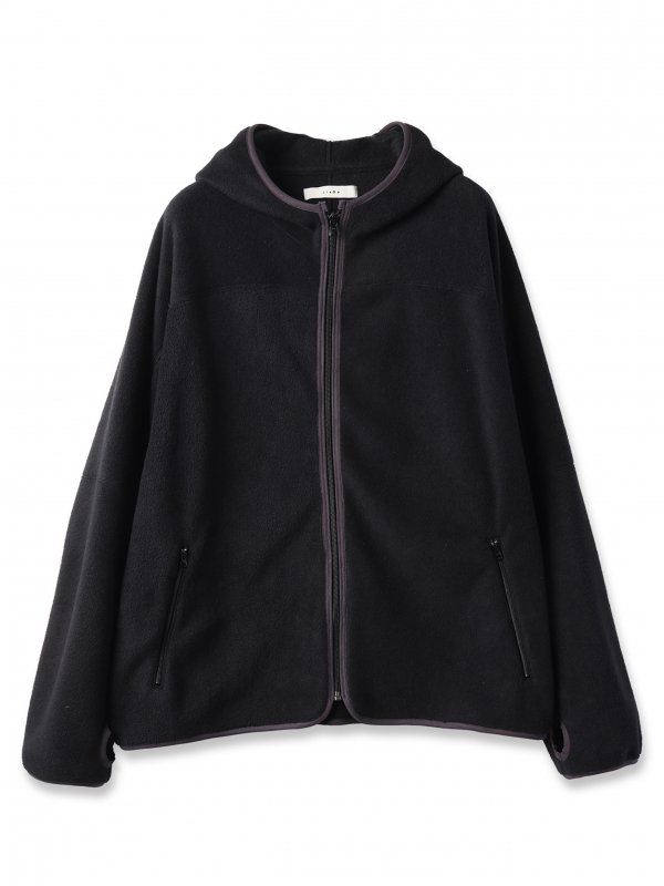 JieDaFLEECE ZIP HOODIE (BLK)