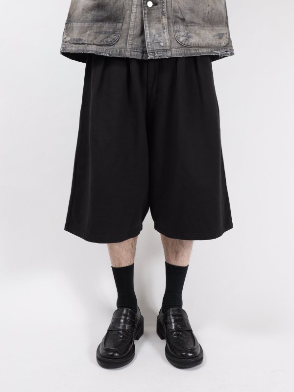 ANCELLM3/4 TUCK SWEAT SHORTS