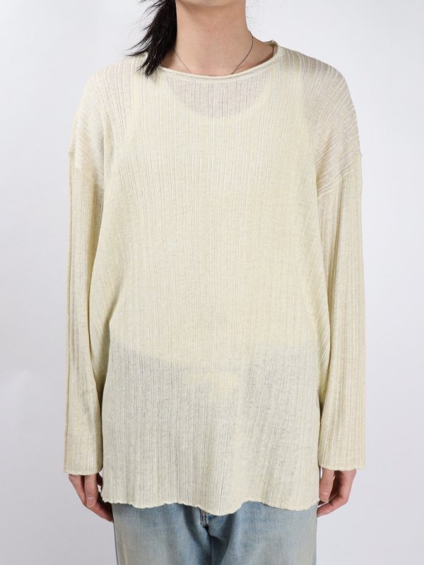 Professor.ESEMI-SHEER DIRT KNIT