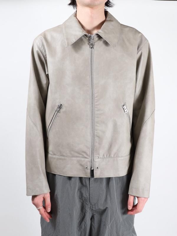 JIEDAVEGAN LETHER JACKET (GRY)