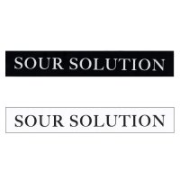 SOUR SOLUTION - STICKER (Black, White)の商品画像
