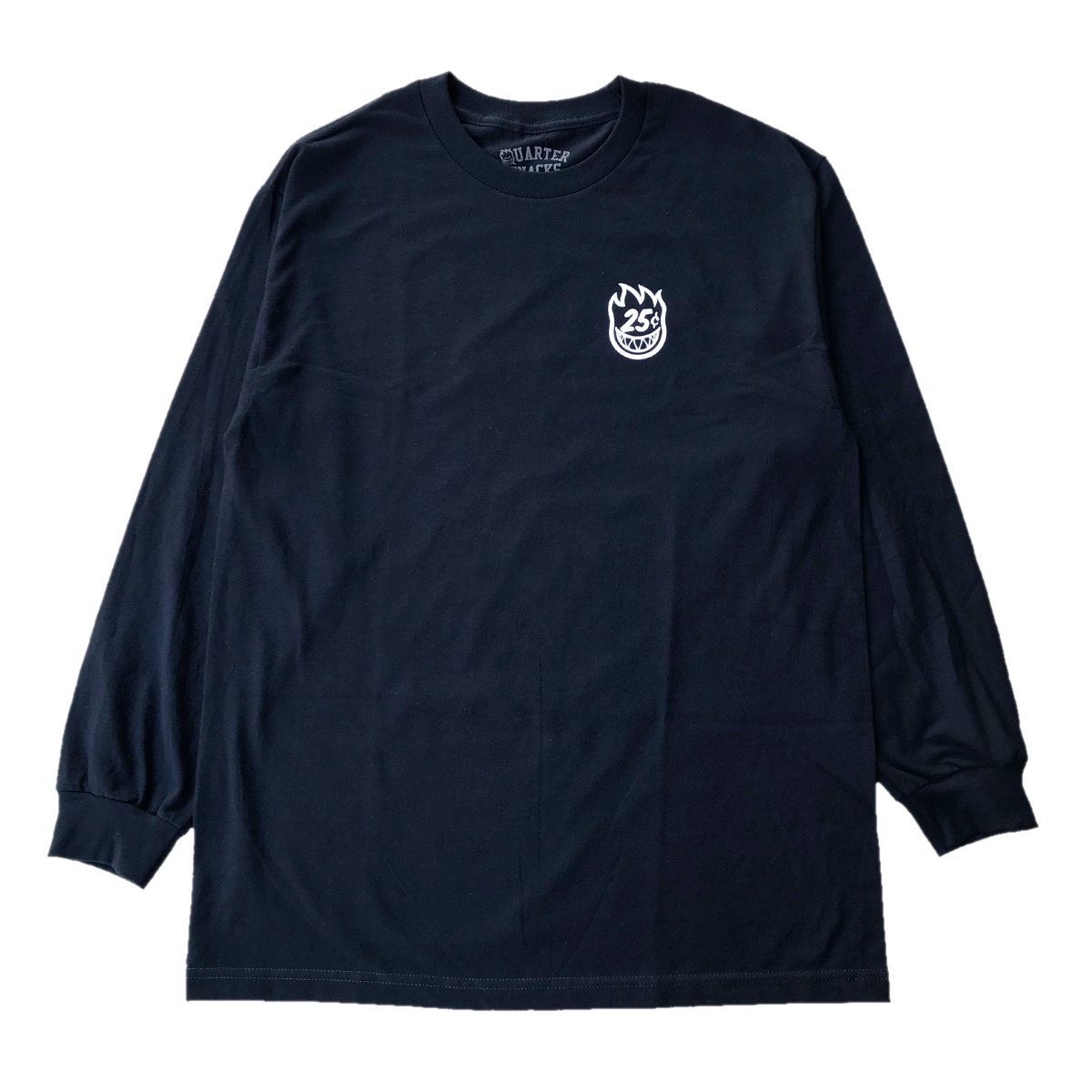 SPITFIRE(スピットファイア) |SPITFIRE x QUARTER SNACKS - QUARTER CLASSIC LONG SLEEVE  TEE (Navy)