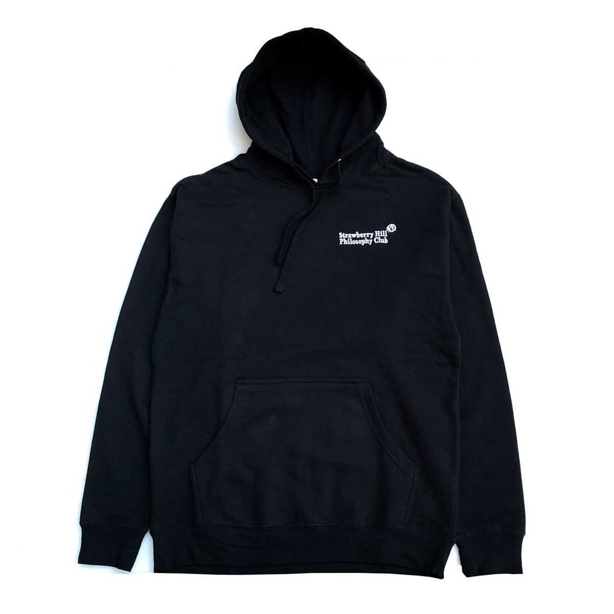 STRAWBERRY HILL PHILOSOPHY CLUB(ストロベリー・ヒル・フィロソフィ・クラブ） |STRAWBERRY HILL  PHILOSOPHY CLUB - EMBROIDERED HOODIE (Black)