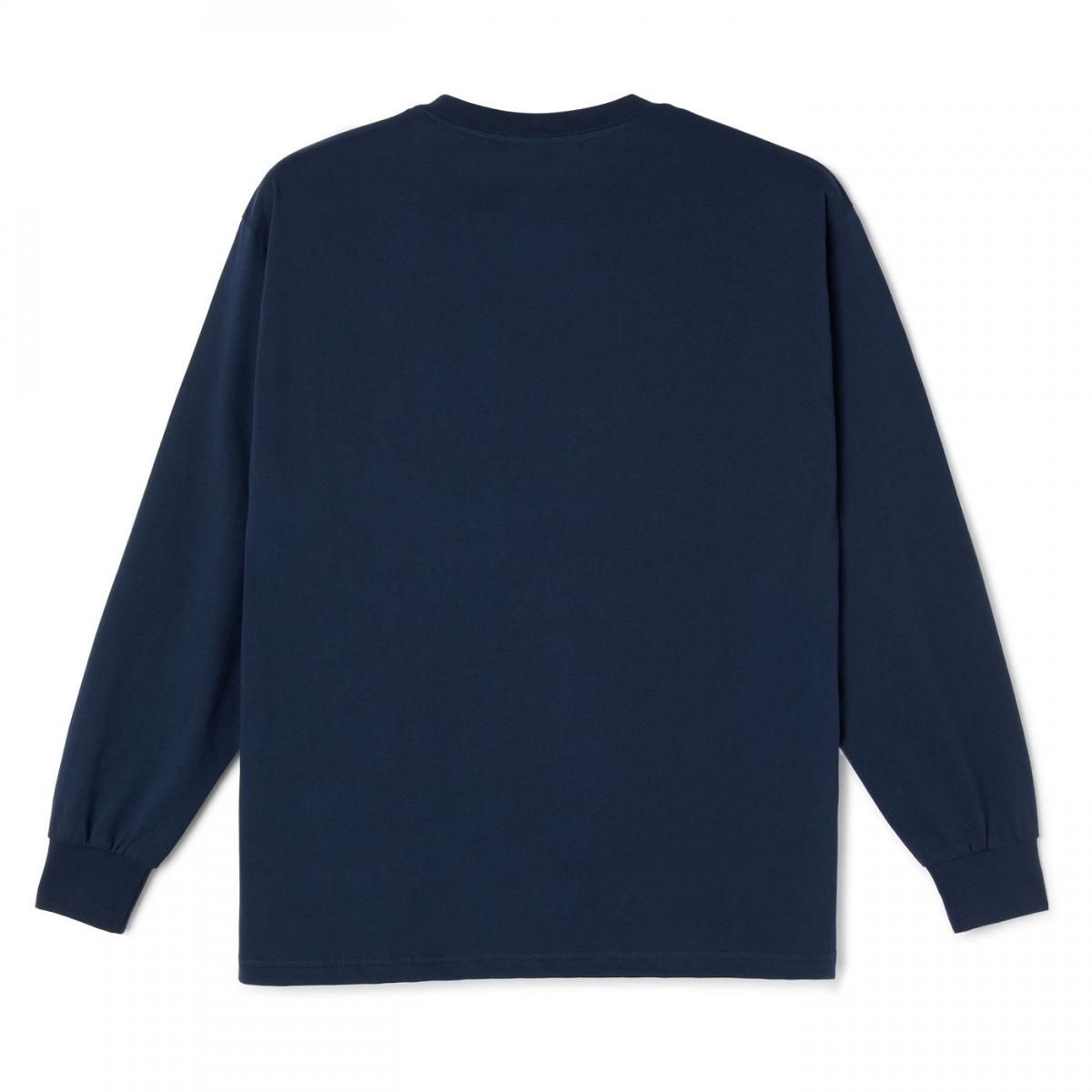 LAST RESORT AB - HALF GLOBE LONG SLEEVE TEE (Navy) LAST RESORT AB - HALF GLOBE LONG SLEEVE TEE (Navy)