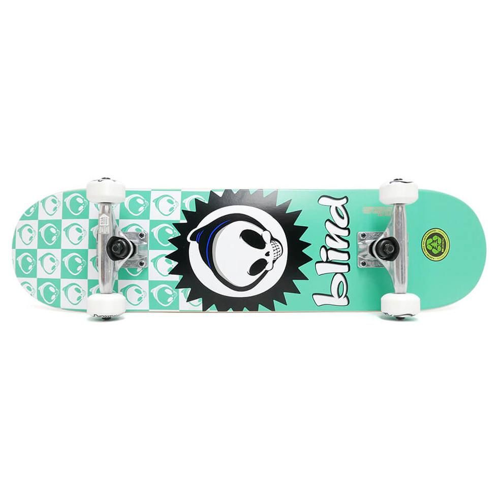 BLIND (ブラインド） |BLIND - CHECKERED REAPER TEAL KIDS COMPLATE ...