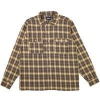 <img class='new_mark_img1' src='https://img.shop-pro.jp/img/new/icons8.gif' style='border:none;display:inline;margin:0px;padding:0px;width:auto;' />THEORIES - FLANNEL MECHANICS SHIRT (Brown)の商品画像