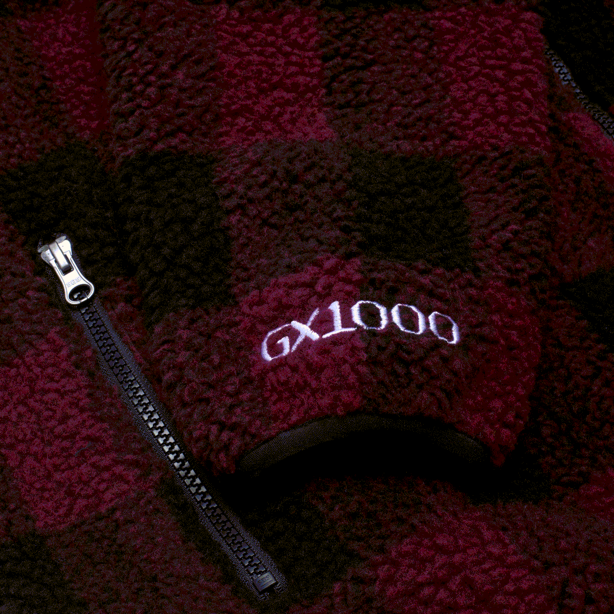 GX1000(ジーエックスセン) |GX1000 - POLAR FLEECE (Black/Maroon)