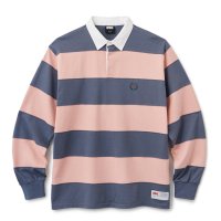 <img class='new_mark_img1' src='https://img.shop-pro.jp/img/new/icons8.gif' style='border:none;display:inline;margin:0px;padding:0px;width:auto;' />FTC - STRIPE RUGBY SHIRT (Pink)の商品画像