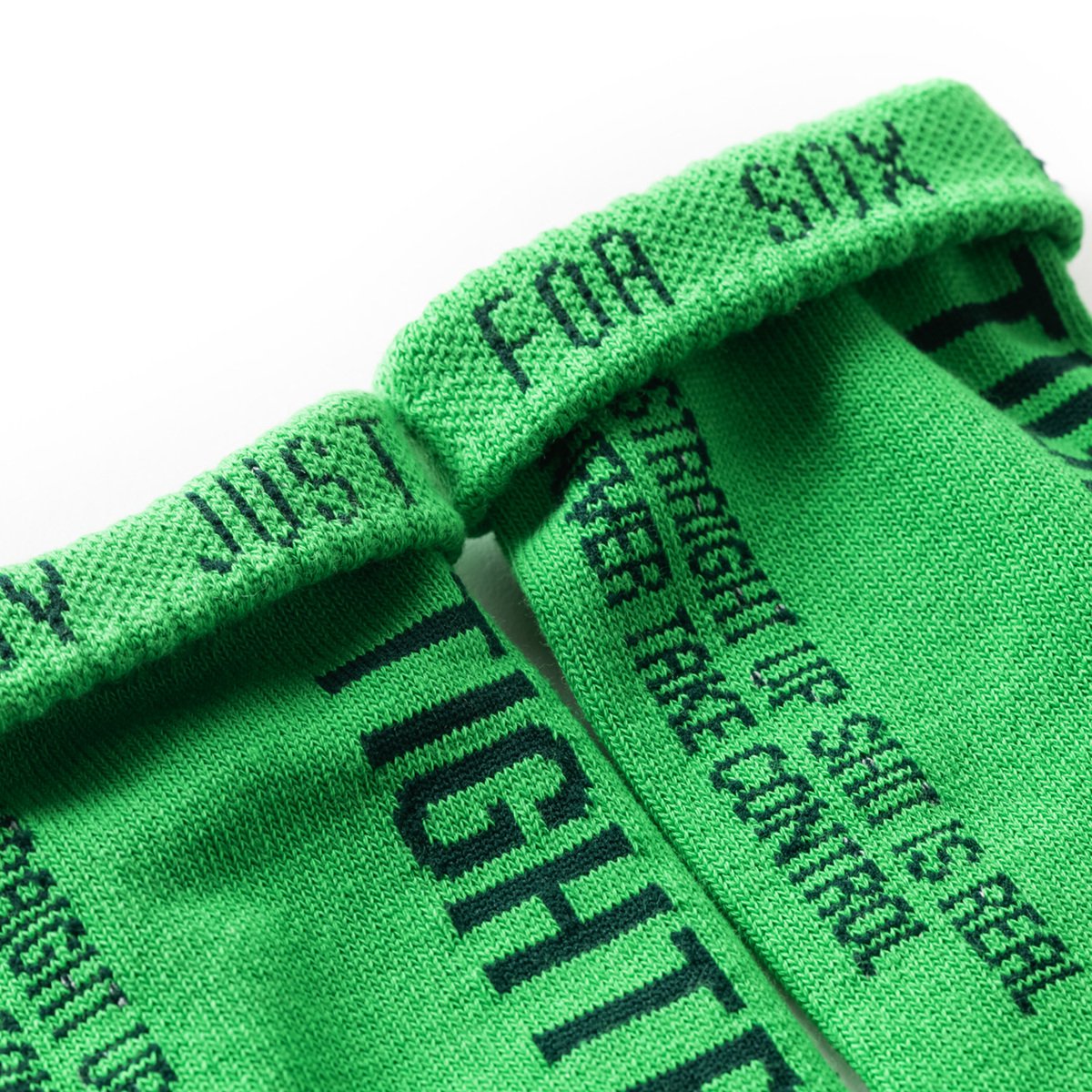 TIGHTBOOTH PRODUCTION(タイトブースプロダクション) |TBPR (TIGHTBOOTH) - TIGHTBOOTH x  WHIMSY SOCKS LABEL LOGO SOCKS (White, Green)