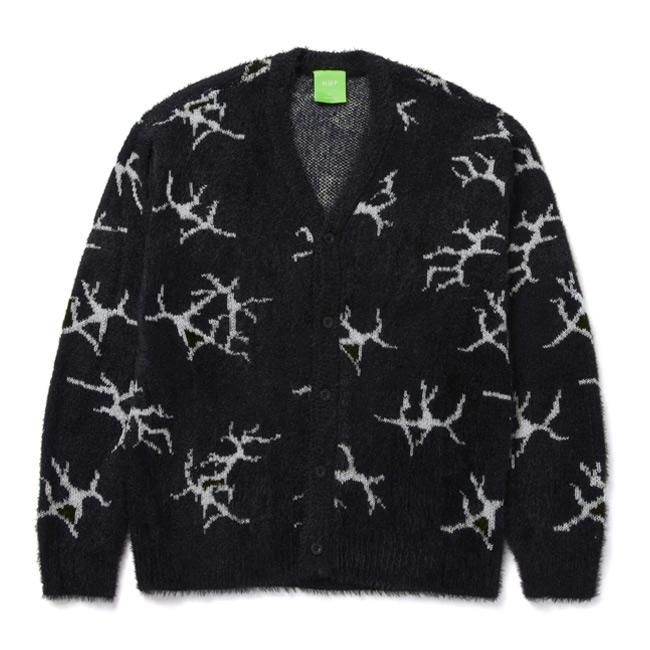 HUF カーディガン　ハフXL HUF ハフ カーディガン メンズ ツイン ドラゴン ( Twin Dragon