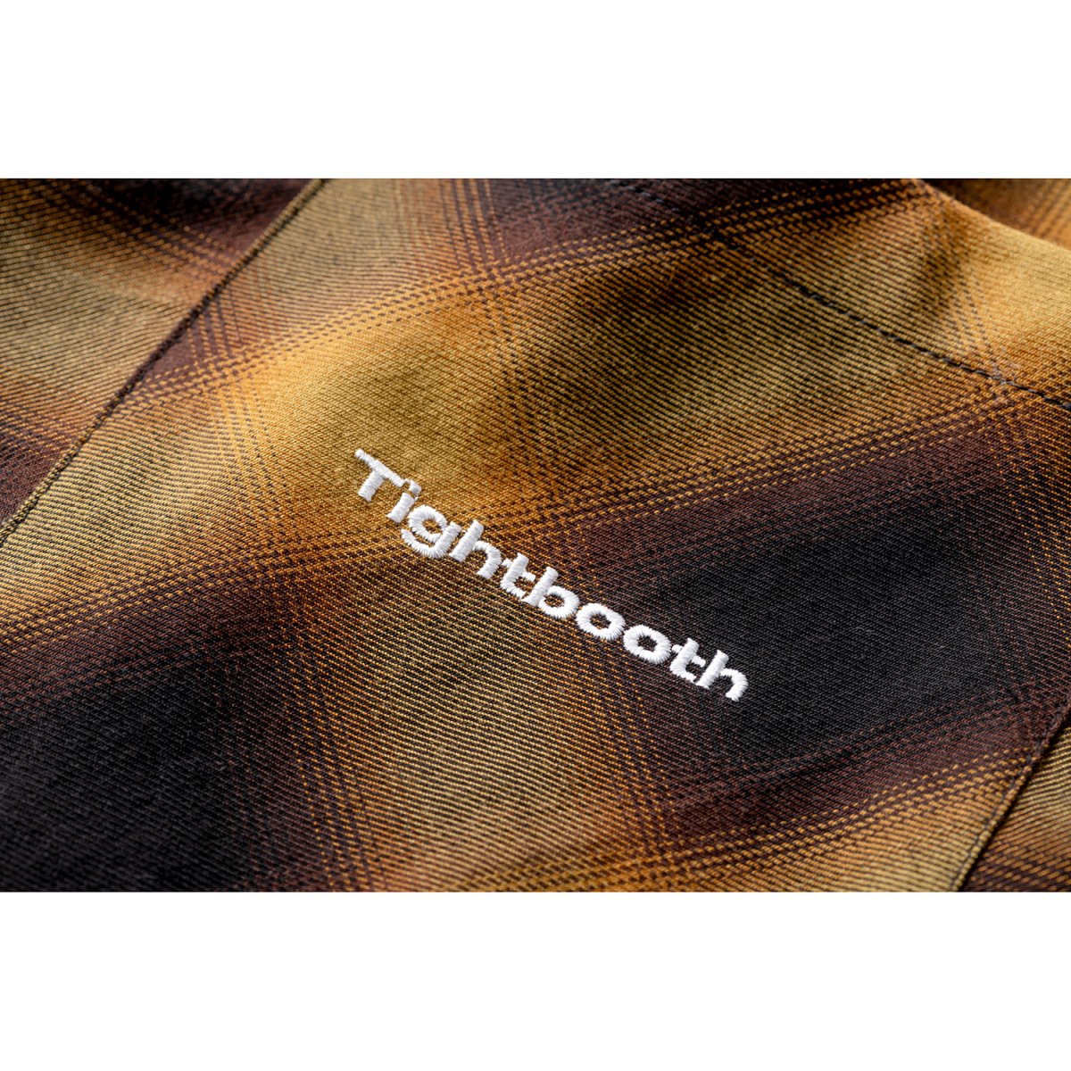 エバニュー TIGHTBOOTH PLAID ROLL UP SHIRT ブラウン