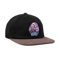 <img class='new_mark_img1' src='https://img.shop-pro.jp/img/new/icons8.gif' style='border:none;display:inline;margin:0px;padding:0px;width:auto;' />HUF - CHESHIRE BASEBALL 6PANEL (Black/Brown)の商品画像