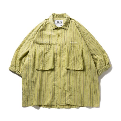 <img class='new_mark_img1' src='https://img.shop-pro.jp/img/new/icons8.gif' style='border:none;display:inline;margin:0px;padding:0px;width:auto;' />TIGHTBOOTH (TBPR) -  STRIPE BIG SHIRT (Yellow)ξʲ