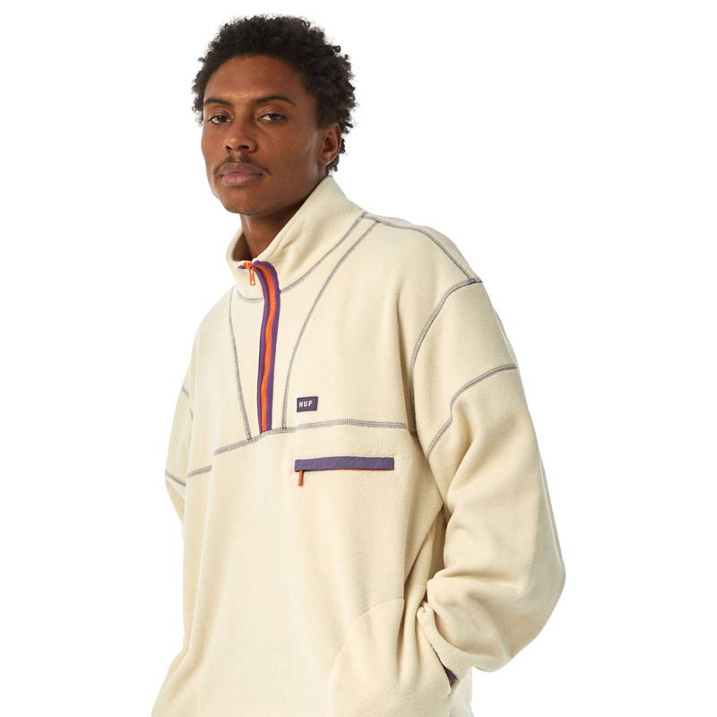 HUF(ハフ) |HUF - ELYSIAN QUARTER ZIP FLEECE (Bone)