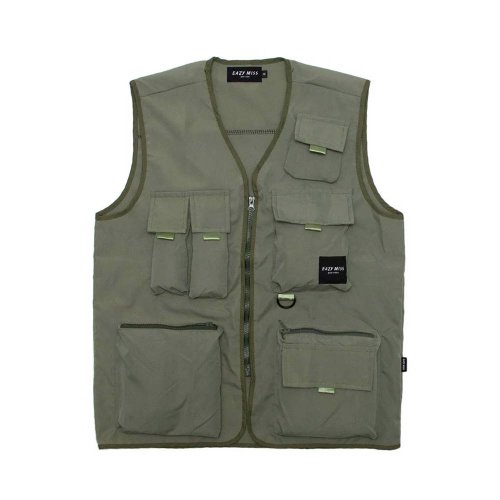 <img class='new_mark_img1' src='https://img.shop-pro.jp/img/new/icons8.gif' style='border:none;display:inline;margin:0px;padding:0px;width:auto;' />EAZY MISS - MULTI-POCKET VEST (Army Green)ξʲ