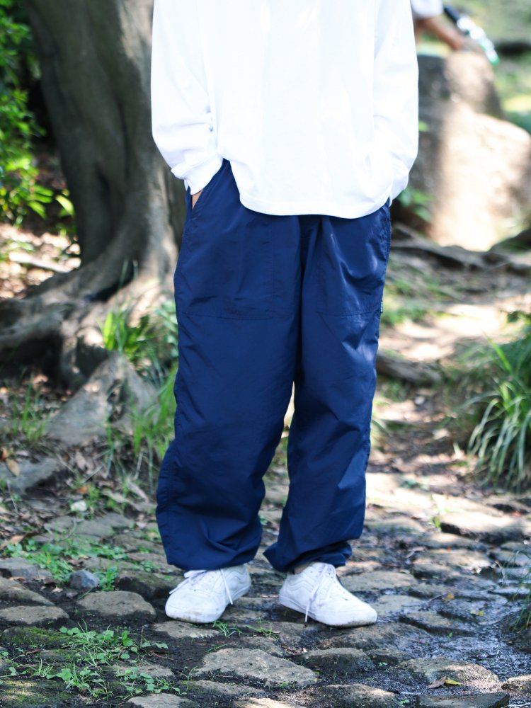 EAZY MISS(イージーミス) |EAZY MISS - LOOSE NYLON PANTS (Navy)