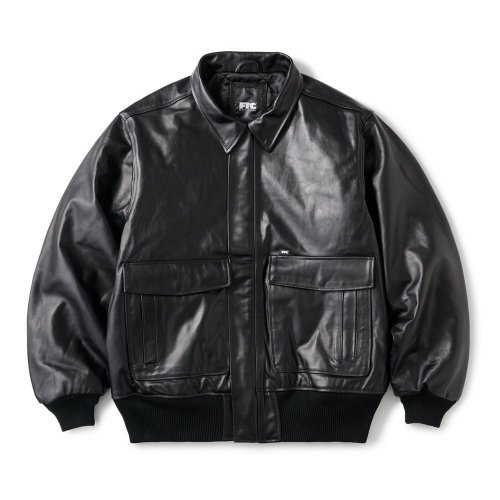 <img class='new_mark_img1' src='https://img.shop-pro.jp/img/new/icons8.gif' style='border:none;display:inline;margin:0px;padding:0px;width:auto;' />FTC - LEATHER A-2 FLIGHT JACKET (Black)ξʲ