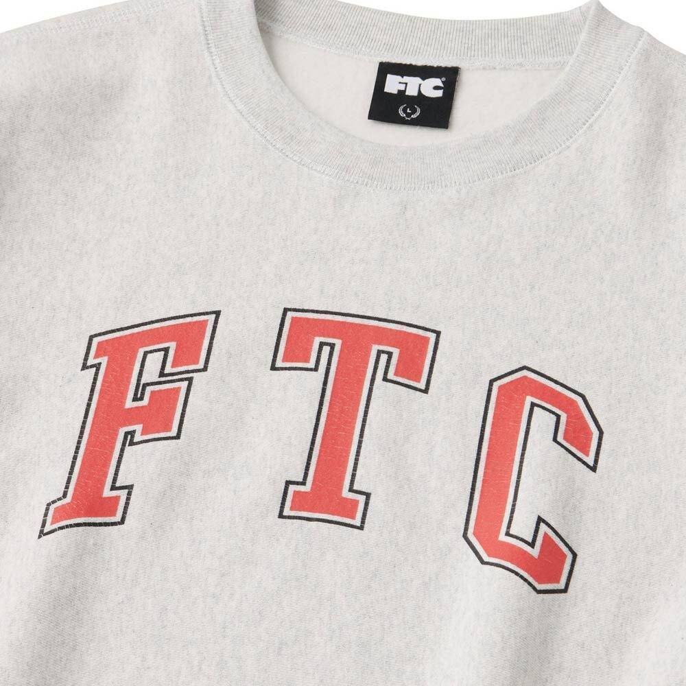 最新の激安 - |FTC FTC(エフティーシー) CRACKED (Ash) NECK CREW LOGO トップス