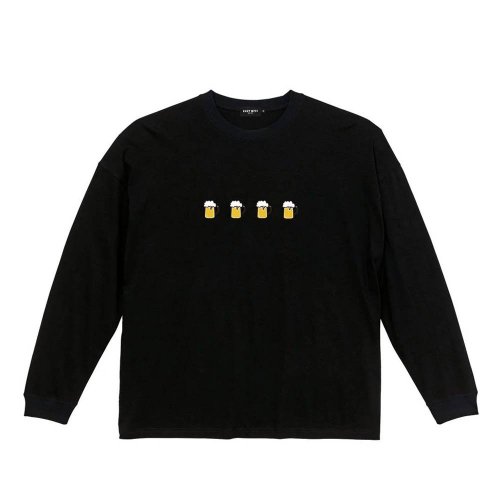 <img class='new_mark_img1' src='https://img.shop-pro.jp/img/new/icons8.gif' style='border:none;display:inline;margin:0px;padding:0px;width:auto;' />EAZY MISS - BEER LONG SLEEVE TEE (Black)ξʲ