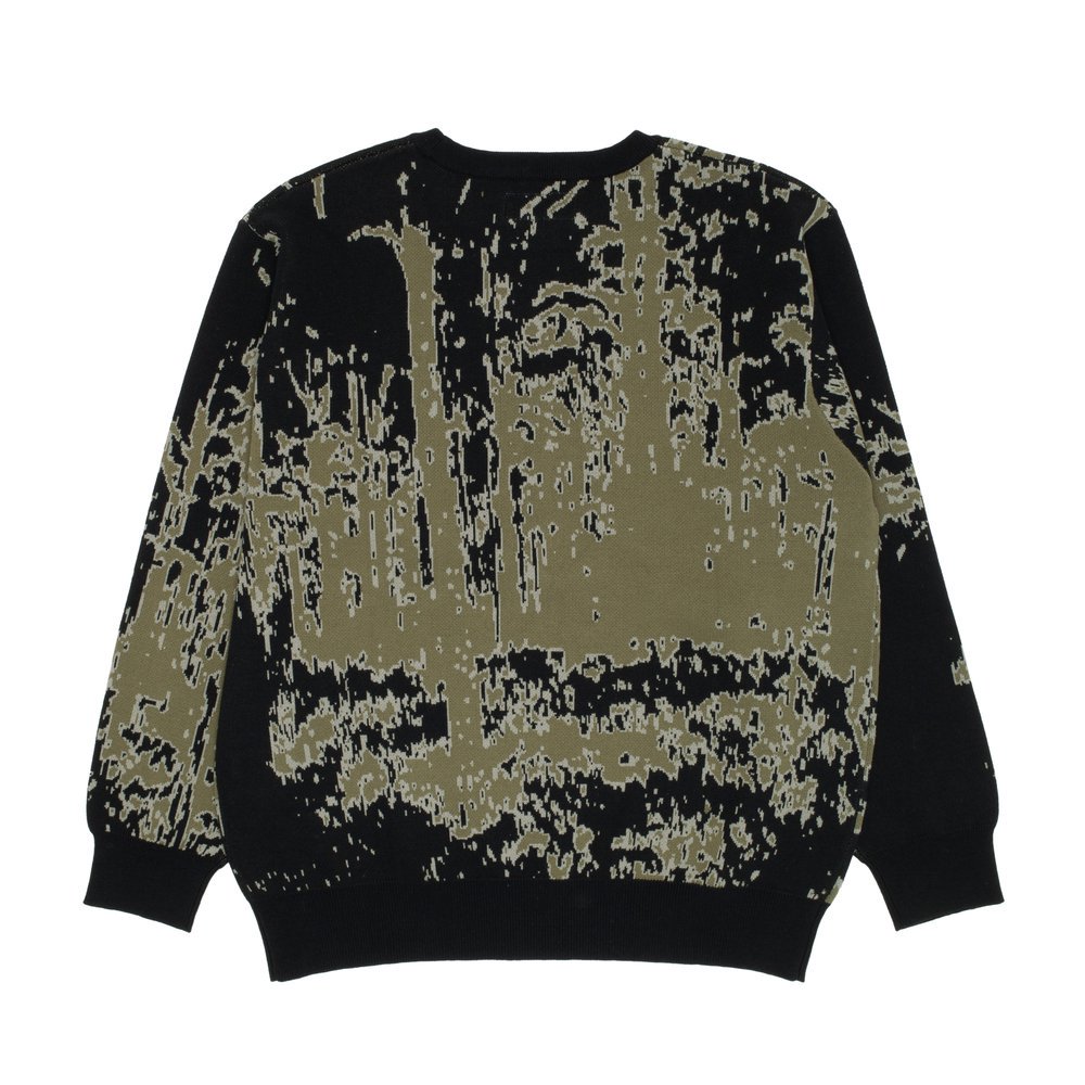 GX1000(ジーエックスセン) |GX1000 - FOREST JACQUARD KNIT SWEATER (Black)