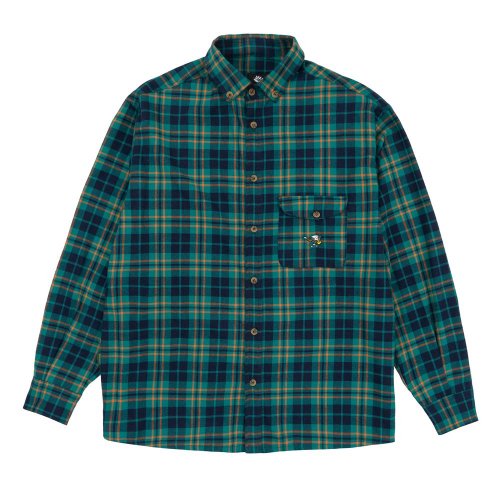 <img class='new_mark_img1' src='https://img.shop-pro.jp/img/new/icons8.gif' style='border:none;display:inline;margin:0px;padding:0px;width:auto;' />MAGENTA SKATEBOARDS - JAZZ FLANNEL SHIRT (Green) ξʲ