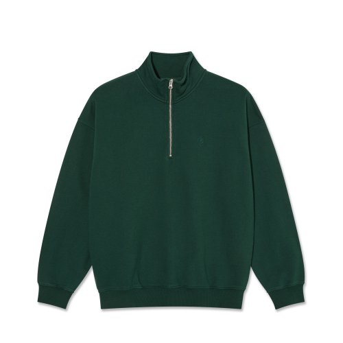 <img class='new_mark_img1' src='https://img.shop-pro.jp/img/new/icons8.gif' style='border:none;display:inline;margin:0px;padding:0px;width:auto;' />POLAR SKATE CO. - FRANKIE HALF ZIP SWEATER (Dark Emerald) ξʲ