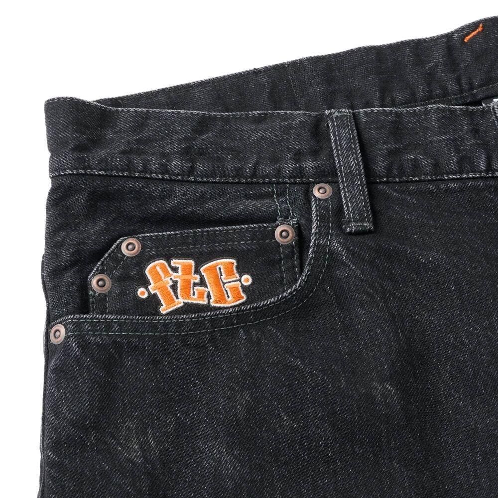 FTC / EMB ブラックデニムパンツ FTC(エフティーシー) |FTC - EMB DENIM (Black)