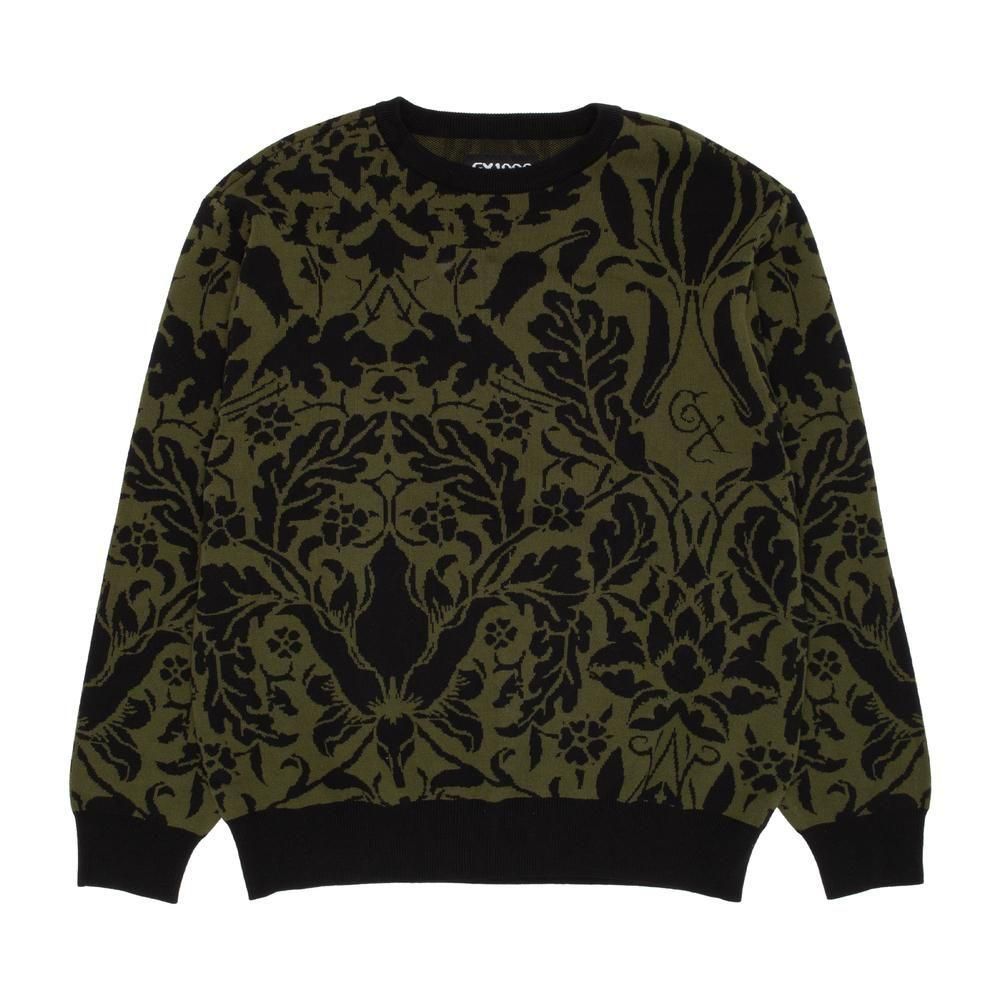 GX1000 ニットセーター M GX1000 JACQUARD ZK SWEATER / BROWN (ジーエックスセン