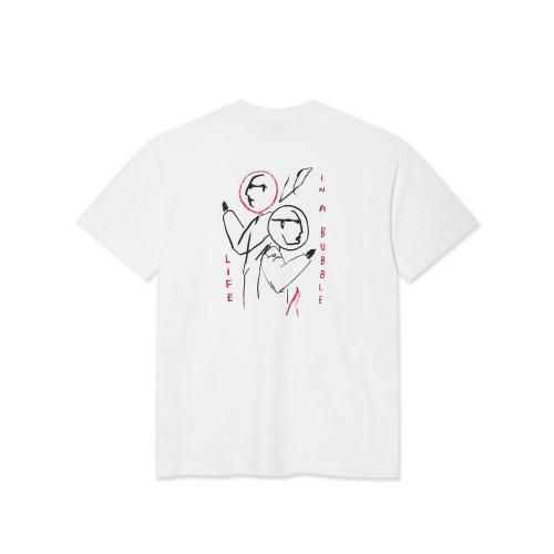 <img class='new_mark_img1' src='https://img.shop-pro.jp/img/new/icons8.gif' style='border:none;display:inline;margin:0px;padding:0px;width:auto;' />POLAR SKATE CO. - LIFE IN A BUBBLE TEE (White)ξʲ