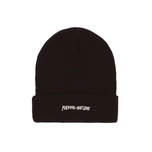 <img class='new_mark_img1' src='https://img.shop-pro.jp/img/new/icons8.gif' style='border:none;display:inline;margin:0px;padding:0px;width:auto;' />FUCKING AWESOME - METAL STAMP LOGO CUFF BEANIE (Black)ξʲ