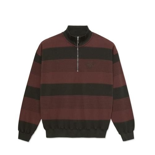 <img class='new_mark_img1' src='https://img.shop-pro.jp/img/new/icons8.gif' style='border:none;display:inline;margin:0px;padding:0px;width:auto;' />POLAR SKATE CO. - PIQUE HALF ZIP LS SHIRT (Dirty Black/Brownstone)ξʲ