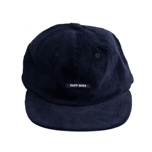 EAZY M!SS - CORDUROY CLASSIC CAP (Night Black)ξʲ
