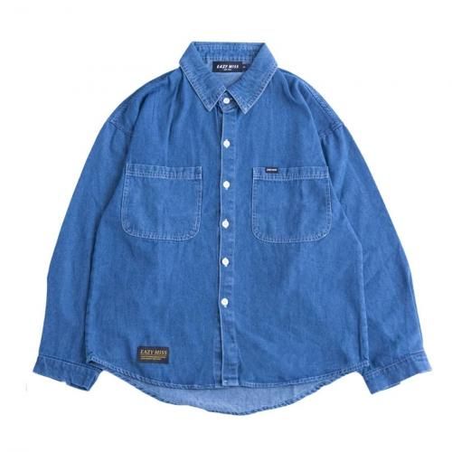 <img class='new_mark_img1' src='https://img.shop-pro.jp/img/new/icons8.gif' style='border:none;display:inline;margin:0px;padding:0px;width:auto;' />EAZY MISS - URBAN DENIM SHIRT (Indigo)
ξʲ