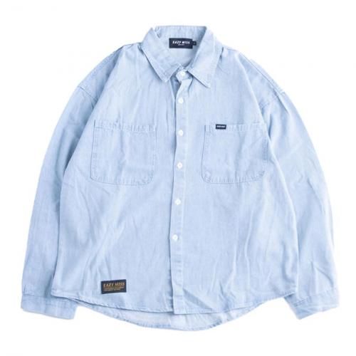 <img class='new_mark_img1' src='https://img.shop-pro.jp/img/new/icons8.gif' style='border:none;display:inline;margin:0px;padding:0px;width:auto;' />EAZY MISS - URBAN DENIM SHIRT (Light Blue)
ξʲ